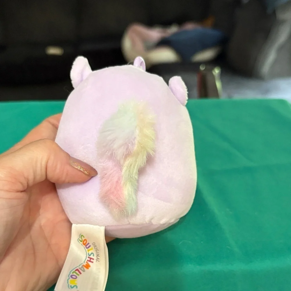 Squishmallows Pastel Plush with Rainbow Tail Sydnee clip